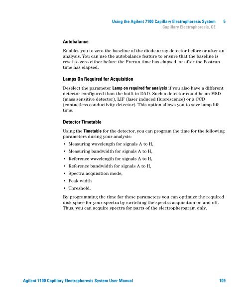 Introduction to the Agilent 7100 Capillary Electrophoresis System