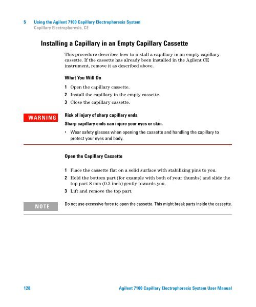 Introduction to the Agilent 7100 Capillary Electrophoresis System