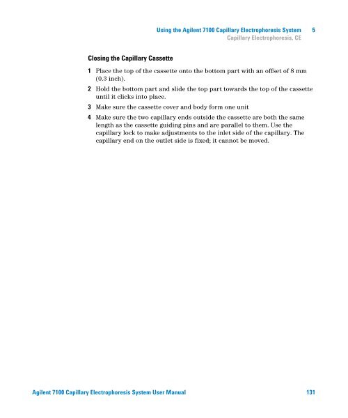 Introduction to the Agilent 7100 Capillary Electrophoresis System