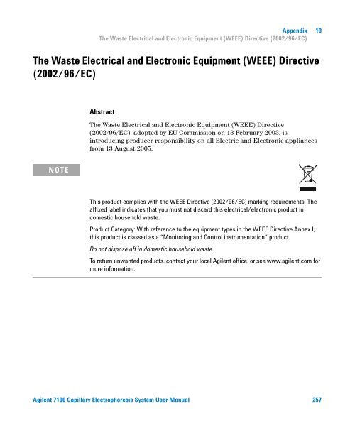 Introduction to the Agilent 7100 Capillary Electrophoresis System