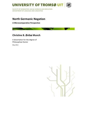 North Germanic Negation - Munin