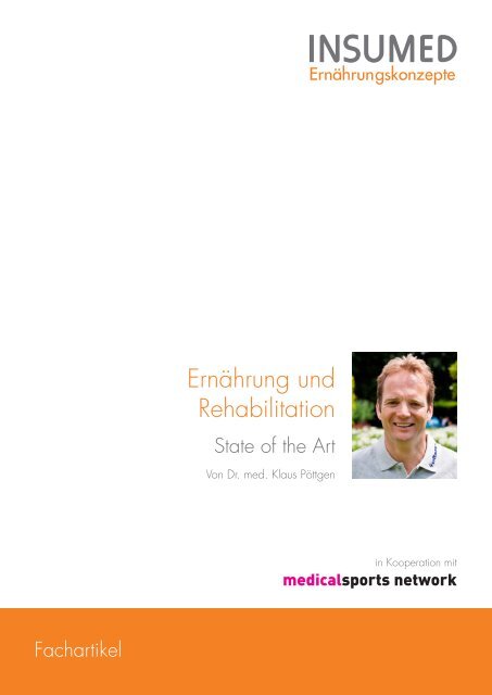 INSUMED Fachartikel Ernährung und Rehabilitation - Dr. med. Klaus Pöttgen