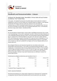 Kaufkraft und Konsumverhalten - Deutsch-Baltische ...