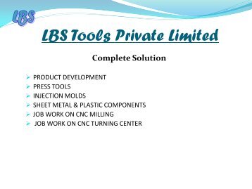 LBS Tools Private Limited - LBS Tools Pvt. Ltd.