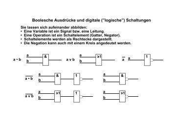 Boolesche AusdrÃ¼cke und digitale (â€logischeâ€) Schaltungen