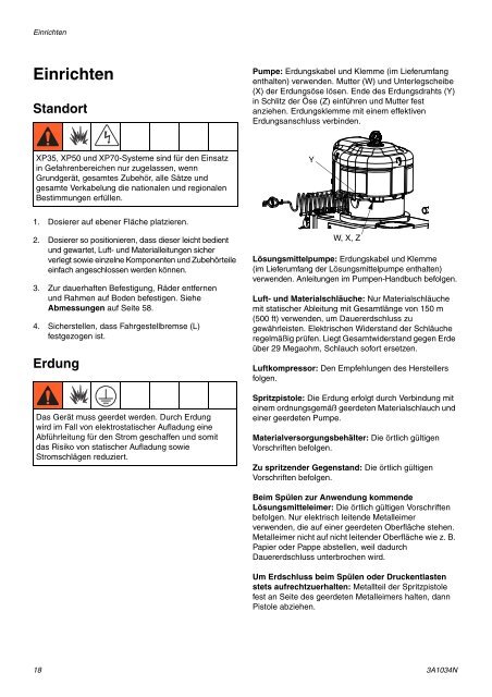 3A1034N - XP Proportioners, Instructions-Parts, German - Graco Inc.