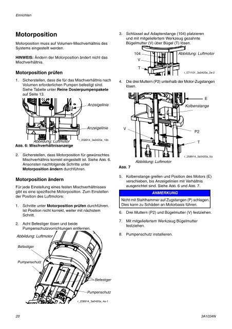 3A1034N - XP Proportioners, Instructions-Parts, German - Graco Inc.