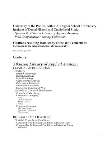 here - Arthur A. Dugoni School of Dentistry - University of the Pacific