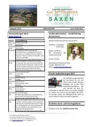 Aprilausgabe - Marktgemeinde Saxen