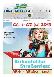 Birkenfelder StraÃŸenfest - RK Werbetechnik