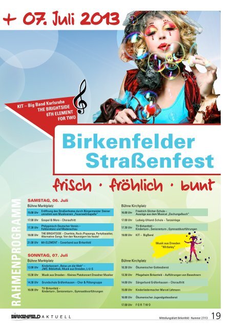 Birkenfelder StraÃŸenfest - RK Werbetechnik