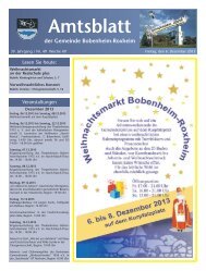 Amtsblatt - Gemeinde Bobenheim-Roxheim