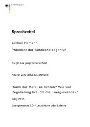 Sprechzettel (pdf, 832 KB) - Bundesnetzagentur