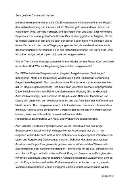 Sprechzettel (pdf, 832 KB) - Bundesnetzagentur