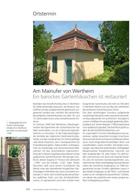 PDF zum Download - Denkmalpflege Baden-WÃ¼rttemberg