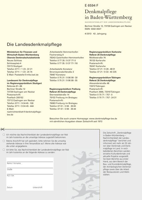 PDF zum Download - Denkmalpflege Baden-WÃ¼rttemberg