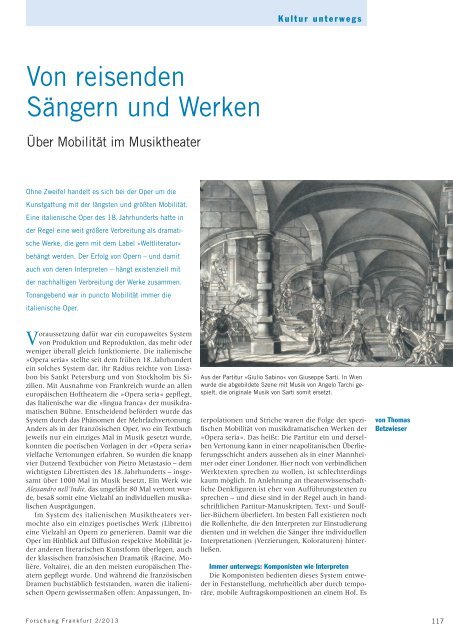 Von reisenden SÃ¤ngern und Werken - Forschung Frankfurt - Goethe ...