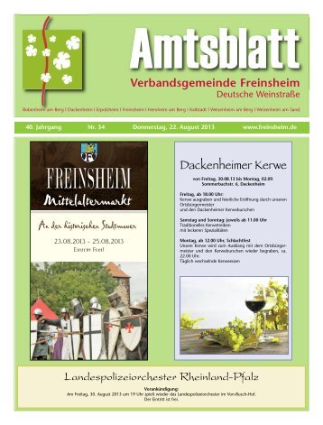 Mittelaltermarkt - Urlaubsregion Freinsheim