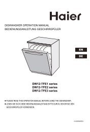 DW12-TFE1 series DW12-TFE2 series DW12-TFE3 series - Haier