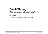 PDCA in Richtung des Ziel-Zustands - CETPM