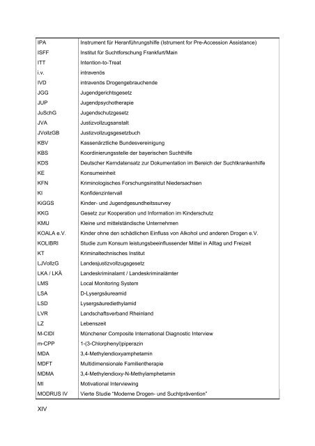 Bericht 2013 des nationalen REITOX-Knotenpunkts an die EBDD ...