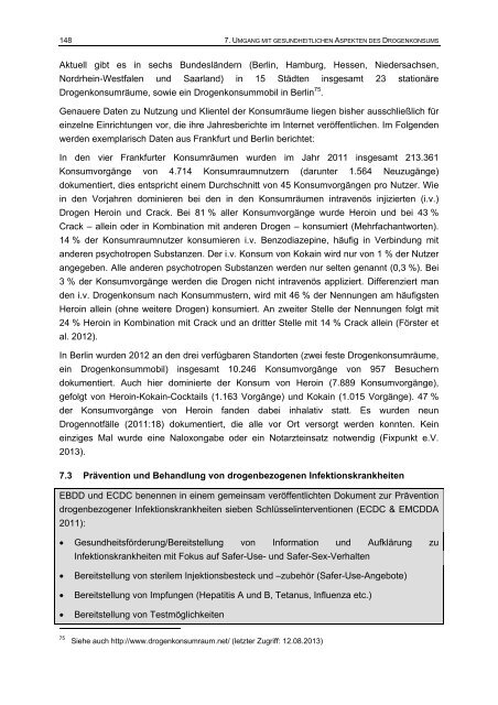 Bericht 2013 des nationalen REITOX-Knotenpunkts an die EBDD ...