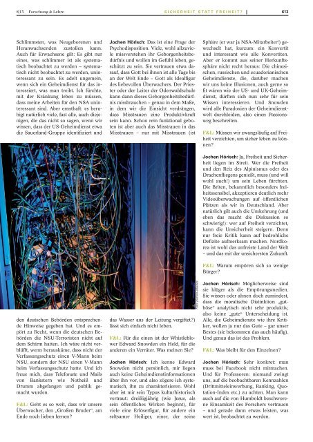 Forschung & Lehre 8 | 2013