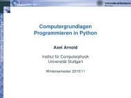 EinfÃ¼hrung in Python - UniversitÃ¤t Stuttgart