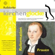kirchenglocke - Evangelische Kirchengemeinde RoÃŸdorf