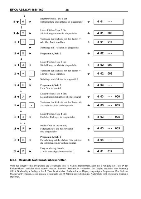 Wichtige Sicherheitshinweise - Efka