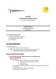 Protokoll AG Wirtschaft & Nahversorgung