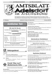 Rettungsdienst - Die Gemeinde Adelsdorf