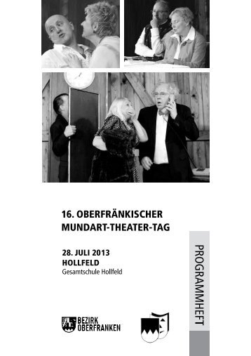 16. oberfrÃ¤nkischer mundart-theater-tag - Bezirk Oberfranken
