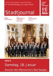 Stadtjournal Ausgabe 03/2014 - Stadt Bad Saulgau