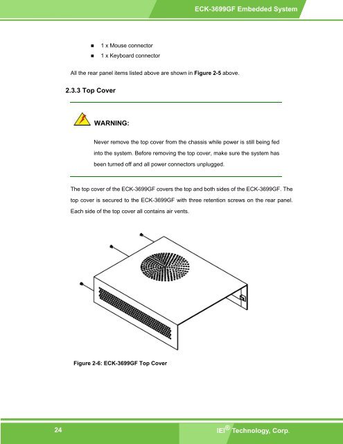 ECK-3699GF Embedded System User Manual - ICP America