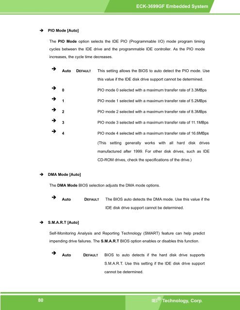 ECK-3699GF Embedded System User Manual - ICP America