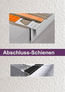 Abschlussschiene Magazine