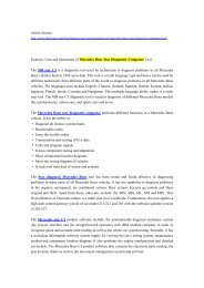 Features Uses And Operations Of Mercedes Benz Star Diagnostic Computer Tool Pdf