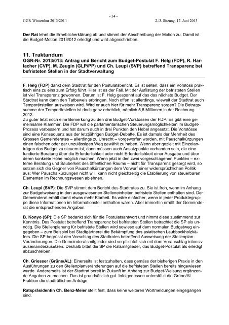 GGR-Protokoll vom 17. Juni 2013