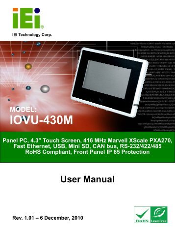 IOVU-430M Panel PC - iEi