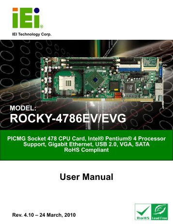 ROCKY-4786EV/EVG User Manual - ICP America