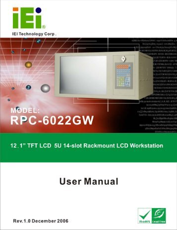 RPC-6022GW Rackmount LCD Workstation Page 1 - iEi