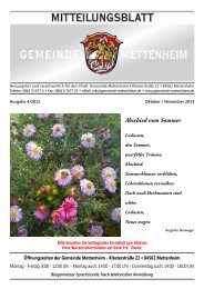 Mitteilungsblatt 5 - 2013 - Mettenheim
