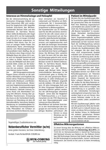 Mitteilungsblatt Februar 2013 - Heideck