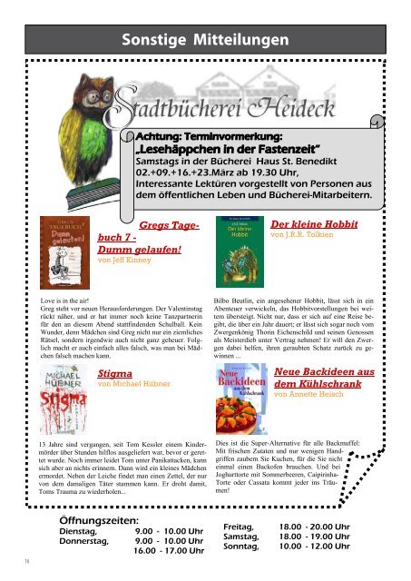 Mitteilungsblatt Februar 2013 - Heideck