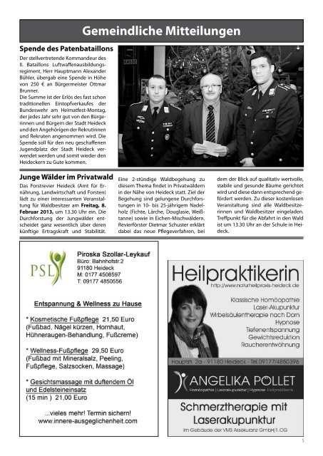 Mitteilungsblatt Februar 2013 - Heideck