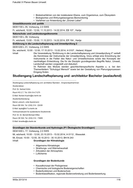 FakultÃ¤t VI Planen Bauen Umwelt - Index of