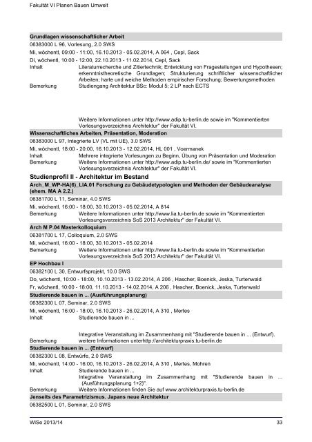 FakultÃ¤t VI Planen Bauen Umwelt - Index of