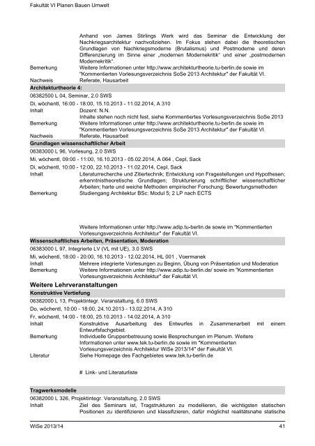 FakultÃ¤t VI Planen Bauen Umwelt - Index of