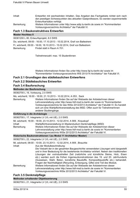 FakultÃ¤t VI Planen Bauen Umwelt - Index of